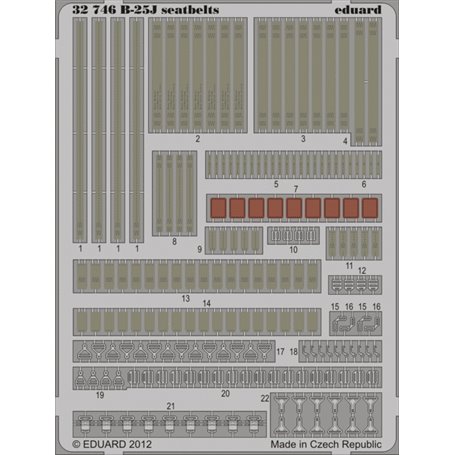 Eduard B-25J seatbelts 1/32 dla HKM