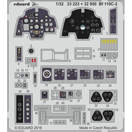 Eduard Bf 110C-2 interior 1/32 dla REVELL