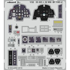 Eduard ZOOM 1:32 Elementy wnętrza do Messerschmitt Bf-110 C-2 dla Revell