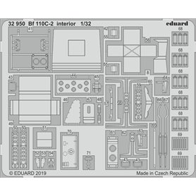 Eduard Bf 110C-2 interior 1/32 dla REVELL