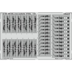 Eduard 1:35 Seatbelts for crew for MH-60L - Kitty Hawk - STEEL