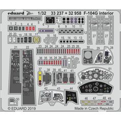 Eduard 1:32 Interior elements for F-104G - Italeri - ZOOM 