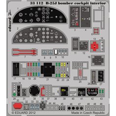 Eduard 1:32 Elementy kokpitu do B-25J dla HKM - ZOOM