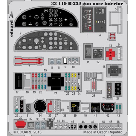 Eduard B-25J gun nose interior S.A. 1/32 dla HKM