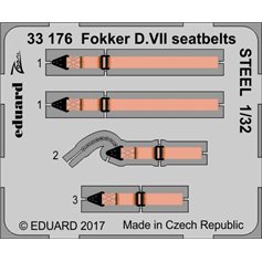 Eduard 1:32 Seatbelts for Fokker D.VII - Wingnut Wings - ZOOM 