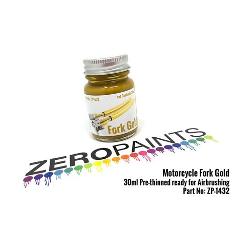 ZERO PAINTS 1432 - Motorcycle Fork Gold 15ml