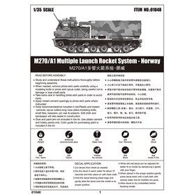 Trumpeter 01048 M270/A1 multi-barrel rocket system