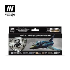 Vallejo 71627 Zestaw farb MODEL AIR - ARMEE DE L'AIR COLORS POST WWII TO PRESENT