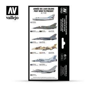 Vallejo 71627 Zest. M.Air. 8 farb - Armee De L'air
