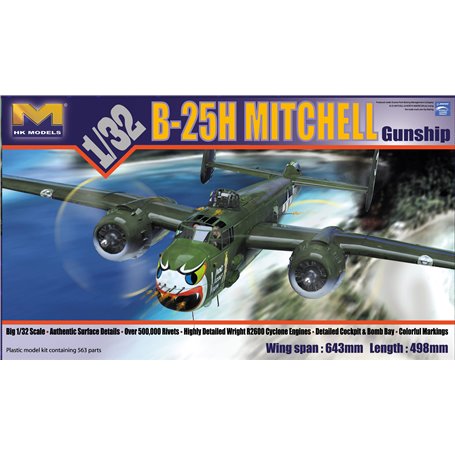 HK MODELS 01E03 B-25H Mitchell Gunship 1/32