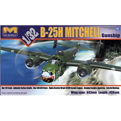HK Models 1:32 B-25H Mitchell - GUNSHIP 