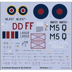 HK MODELS 01E016 De Havilland Mosquito B Mk.IX/XVI