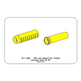ABER 1:35 Metalowa lufa 105mm do PL-01 CONCEPT