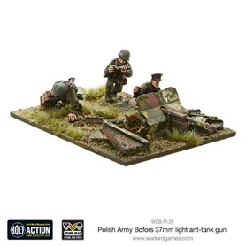 Bolt Action Polish Army Bofors 37mm Anti-Tank Gun