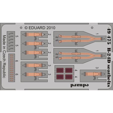 Eduard B-24D seatbelts 1/48 dla REVELL/MONOGRAM