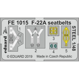 Eduard F-22A seatbelts STEEL 1/48 dla HASEGAWA