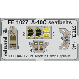 Eduard A-10C seatbelts STEEL 1/48 dla ITALERI