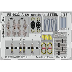 Eduard ZOOM 1:48 Seatbelts STEEL for Grumman A-6A - Hobby Boss