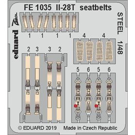 Eduard Il-28T seatbelts STEEL 1/48 dla BOBCAT