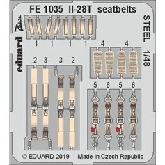 Eduard ZOOM 1:48 Seatbelts STEEL for Ilyushin Il-28T - Bobcat