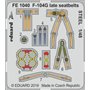 Eduard F-104G late seatbelts STEEL 1/48 dla KINETIC