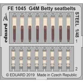 Eduard G4M Betty seatbelts STEEL 1/48 dla TAMIYA