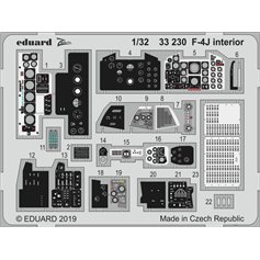 Eduard ZOOM 1:32 Elementy wnętrza do F-4J dla Tamiya