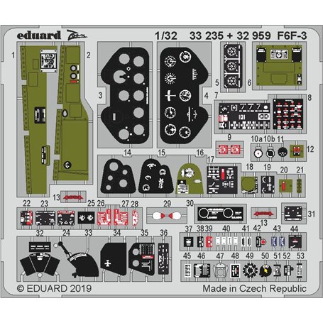 Eduard F6F-3 1/32 dla TRUMPETER