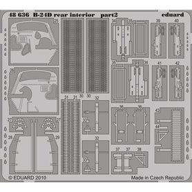 Eduard B-24D rear interior 1/48 dla REVELL/MONOGRAM