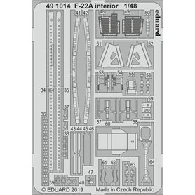 Eduard F-22A interior 1/48 dla HASEGAWA