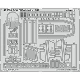 Eduard F-16I SUFA interior 1/48 dla HASEGAWA