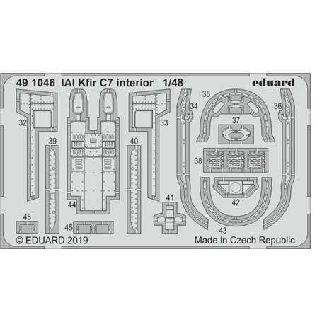 Eduard IAI Kfir C7 interior 1/48 dla AMK