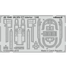 Eduard ZOOM 1:48 Elementy wnętrza do IAI Kfir C7 dla AMK