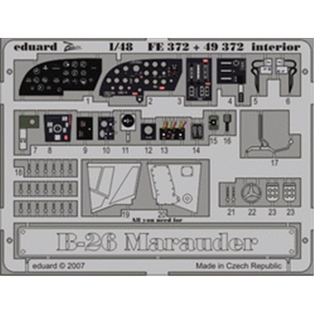 Eduard B-26 interior 1/48 dla REVELL/MONOGRAM