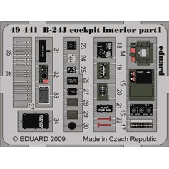 Eduard 1:48 Interior elements kokpitu for Consolidated B-24J - Revell / Monogram