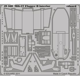Eduard MiG-27 Flogger D interior S.A. 1/48 dla ITALERI