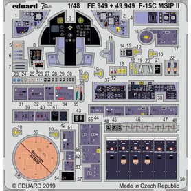 Eduard F-15C MSIP II interior 1/48 dla GREAT WALL HOBBY