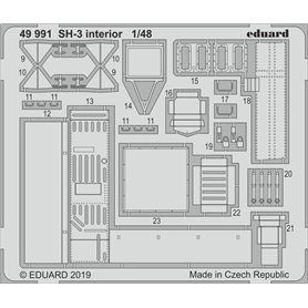 Eduard SH-3 interior 1/48 dla HASEGAWA