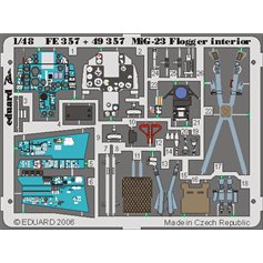 Eduard ZOOM 1:48 Interior elements for MiG-23 Flogger B - Italeri