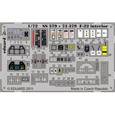 Eduard ZOOM 1:72 Elementy wnętrza do F-22 dla Fujimi