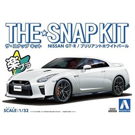 Aoshima 05639-1/32 Nissan GT-R White SNAPKIT