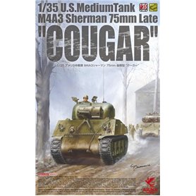 Asuka 35-046 U.S.  M4A3 Sherman 75mm Late "Cougar"