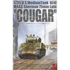 Asuka 1:35 M4A3 Sherman 75mm Cougar - late version - US MEDIUM TANK