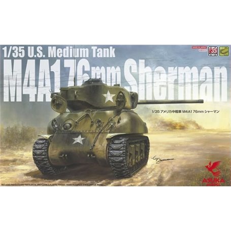 Asuka 35-047 U.S. Medium Tank M4A1 76mm Sherman