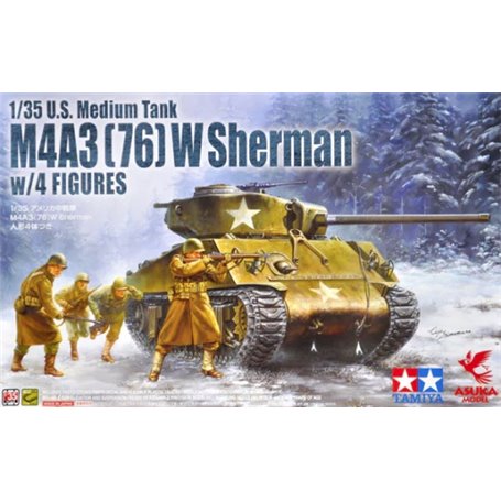 Asuka 35-048 M4A3 (76) W Sherman w/Figure(Tamiya)