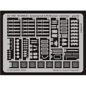 Eduard M-106A1 Armoured S.P.Mortar exterior 1/35 dla TAMIYA 35116