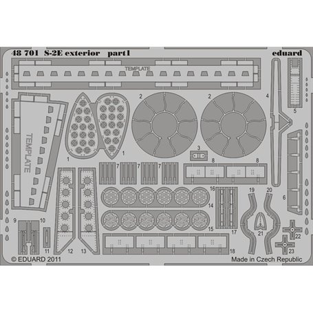 Eduard S-2E exterior 1/48 dla KINETIC