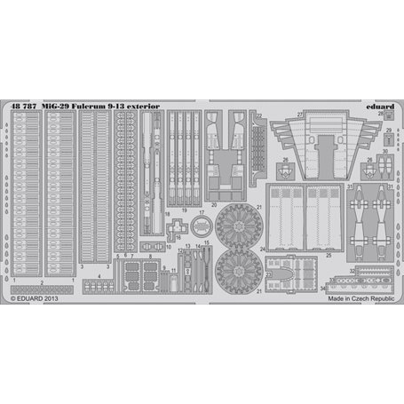 Eduard MiG-29 9-13 exterior 1/48 dla GREAT WALL HOBBY