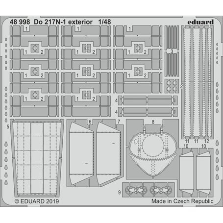 Eduard Do 217N-1 exterior 1/48 dla ICM