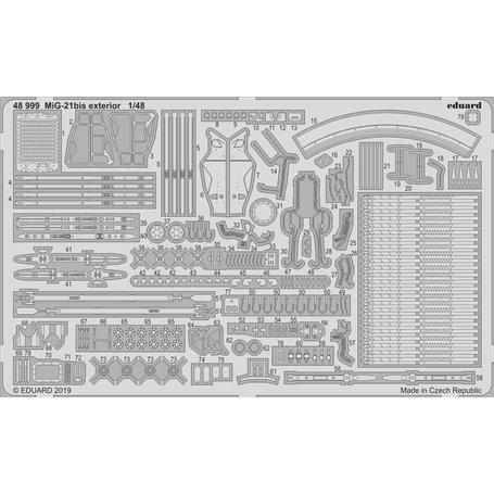 Eduard MiG-21bis exterior 1/48 dla EDUARD